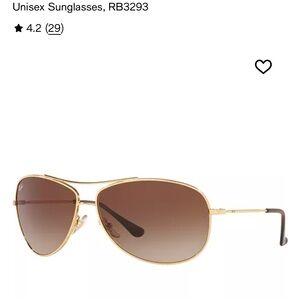 Ray-Ban Gold Frame Brown Lens Sunglasses